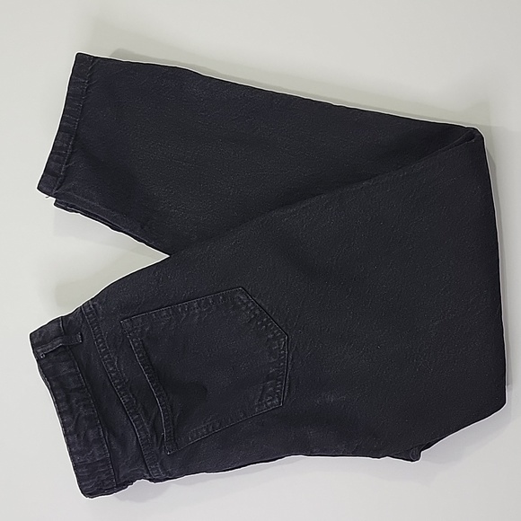 Boohoo BLUE Black Distressed High Waist Jeans SZ 10 - Picture 2 of 14